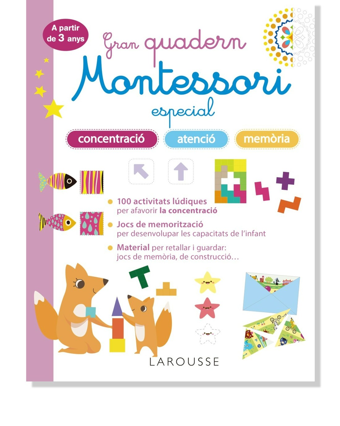 Gran quadern Montessori especial concentració, atenció i memoria. + 3 anys
